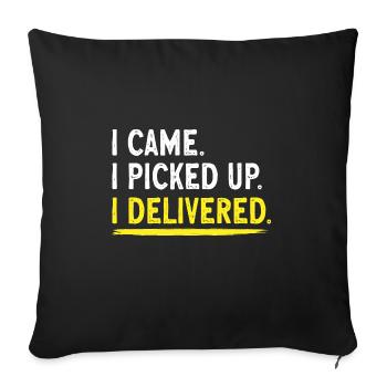 Supplier Package Delivery - Sofa pillowcase 17,3'' x 17,3'' (45 x 45 cm) - black - Front