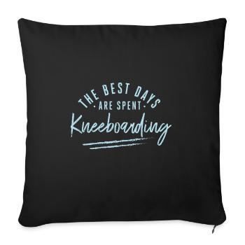 Les meilleurs jours sont passés - Housse de coussin décorative 45 x 45 cm - noir - Devant