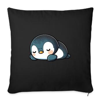 Penguin Baby - Sofa pillowcase 17,3'' x 17,3'' (45 x 45 cm) - black - Front