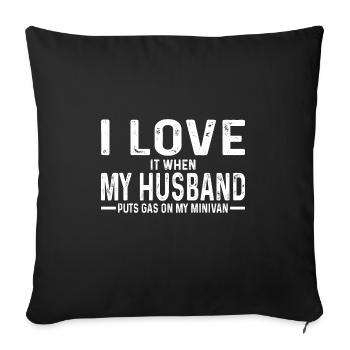 Minivan Moms Super Mom Drives Minivan Lifestyle - Sofakissenbezug 45 x 45 cm - Schwarz - Vorne
