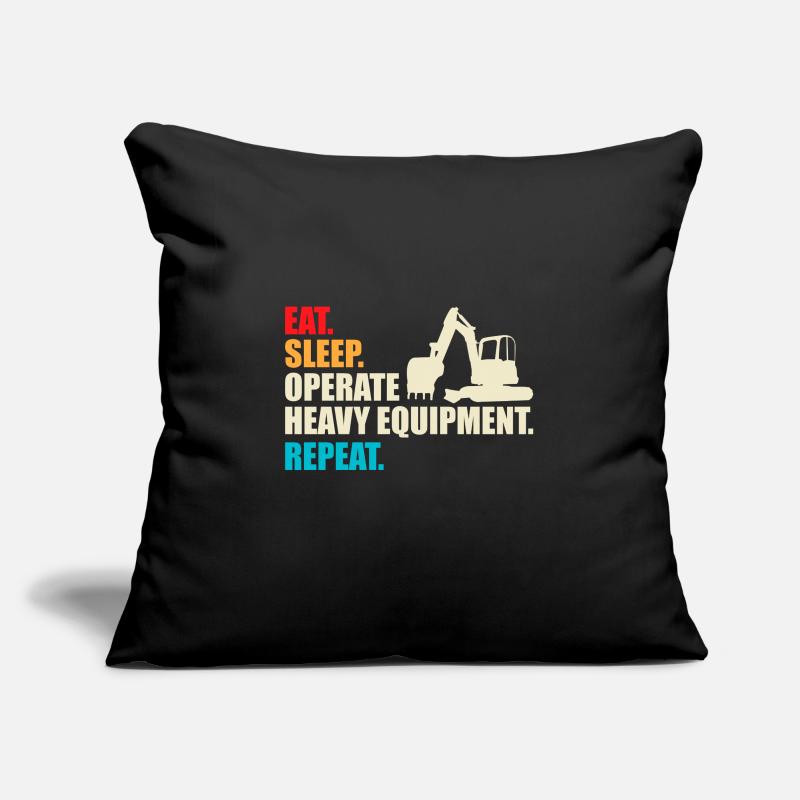 Construction machinery operator Excavator driver Excavator driver Construction workers Sofa pillowcase 17,3'' x 17,3'' (45 x 45 cm)