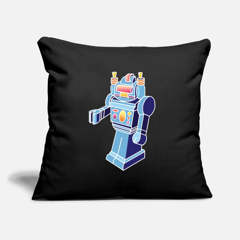 Retro Robot Sofa pillowcase 17,3'' x 17,3'' (45 x 45 cm)