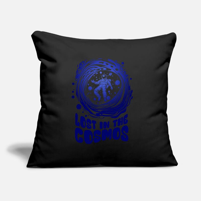 Perdu dans le cosmos - Astronaute - Espace Housse de coussin décorative 45 x 45 cm