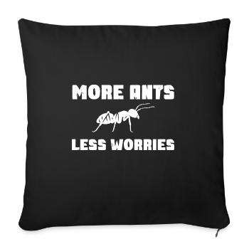 Ant Insect Collector Entomologist - Sofa pillowcase 17,3'' x 17,3'' (45 x 45 cm) - black - Front