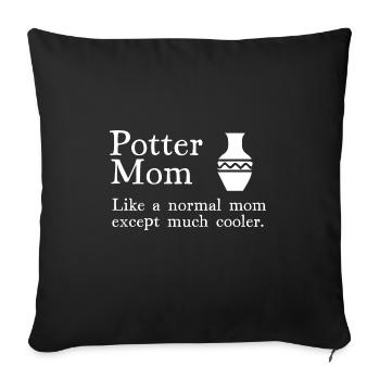 Pottery Pottery Pottery Artist Clay - Sofa pillowcase 17,3'' x 17,3'' (45 x 45 cm) - black - Front