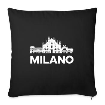 Lombardei Skyline - Sofakissenbezug 45 x 45 cm - Schwarz - Vorne