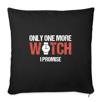 Watch Collector Watch Watchmaker - Sofa pillowcase 17,3'' x 17,3'' (45 x 45 cm) - black - Front