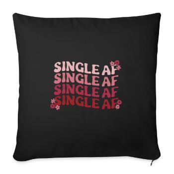 Valentinstag Herz Liebe Geschenkidee T-shirt - Sofakissenbezug 45 x 45 cm - Schwarz - Vorne