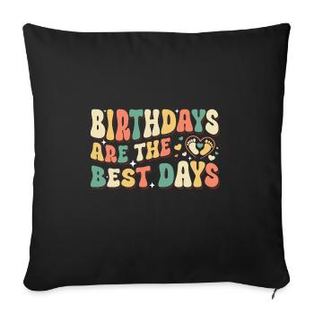 Infirmière Bébé Maternité Infirmière - Housse de coussin décorative 45 x 45 cm - noir - Devant