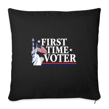 Your Vote Matters First Time Voter USA Political - Sofakissenbezug 45 x 45 cm - Schwarz - Vorne