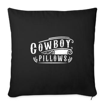 Cowboy Pillows Southern Girl Texas Lady Funny - Sofa pillowcase 17,3'' x 17,3'' (45 x 45 cm) - black - Front