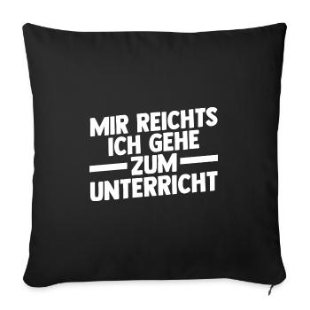 Lehrer Beruf Schullehrer Geschenk - Sofakissenbezug 45 x 45 cm - Schwarz - Vorne
