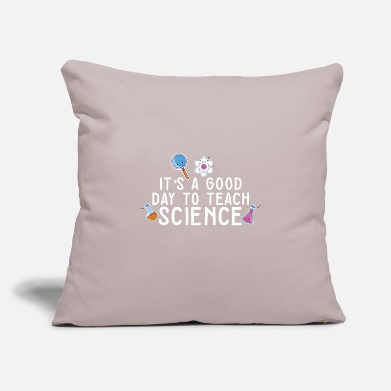C’est une bonne journée Enseigner les sciences Professeur de sciences Housse de coussin décorative 45 x 45 cm