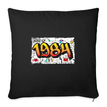 Le meilleur du graffiti de 1984 – 41 ans de streetwise - Housse de coussin décorative 45 x 45 cm - noir - Devant
