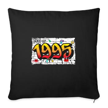 Le meilleur des graffitis de 1995 – 30 ans de nostalgie des néons - Housse de coussin décorative 45 x 45 cm - noir - Devant