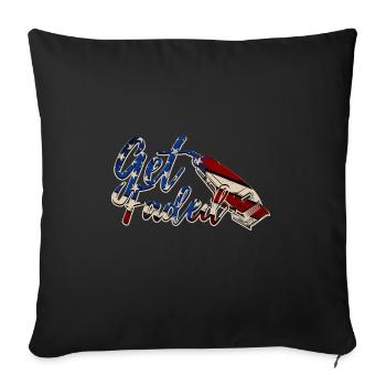 Get Faded Razor Hairdresser Hairstylist Barbershop - Housse de coussin décorative 45 x 45 cm - noir - Devant