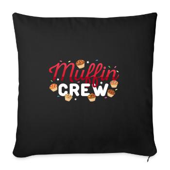 Candy Chocolate Tartlet Muffin Crew - Housse de coussin décorative 45 x 45 cm - noir - Devant
