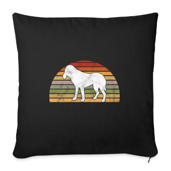 Bluetick Coonhound Gift Funny Saying - Sofa pillowcase 17,3'' x 17,3'' (45 x 45 cm) - black - Front