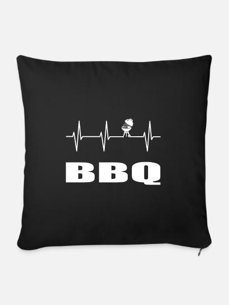 BBQ - Sofakissenbezug 45 x 45 cm - Schwarz