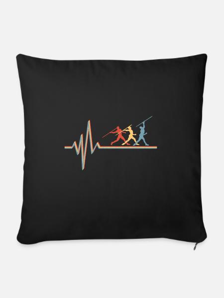 Speerwerfen Speerwerfen Geschenk - Sofakissenbezug 45 x 45 cm - Schwarz