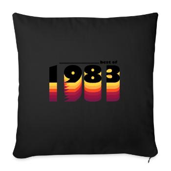 Vintage Bold Tribute to 1983 - Celebrate 42nd - Sofa pillowcase 17,3'' x 17,3'' (45 x 45 cm) - black - Front