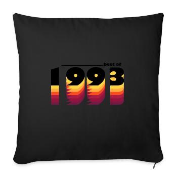 Vintage Bold Tribute to 1993 - Celebrate 32nd - Sofa pillowcase 17,3'' x 17,3'' (45 x 45 cm) - black - Front