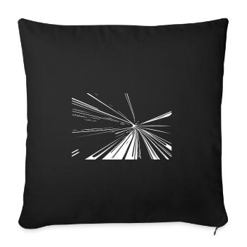 Vector Lines Splash - Sofa pillowcase 17,3'' x 17,3'' (45 x 45 cm) - black - Front