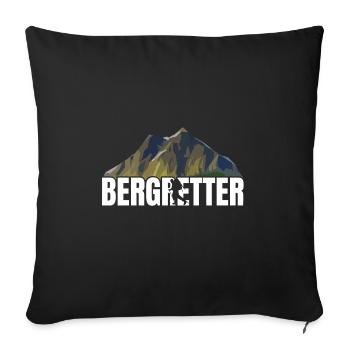 Bergretter #FOUR - Sofakissenbezug 45 x 45 cm - Schwarz - Vorne