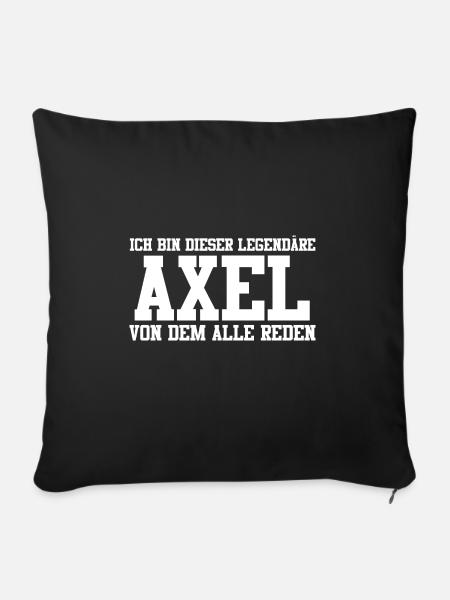 Axel Name Design - Sofakissenbezug 45 x 45 cm - Schwarz