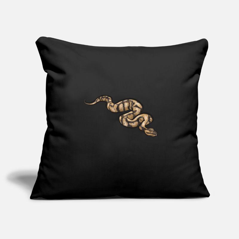 Ball Python Snake King Python Housse de coussin décorative 45 x 45 cm