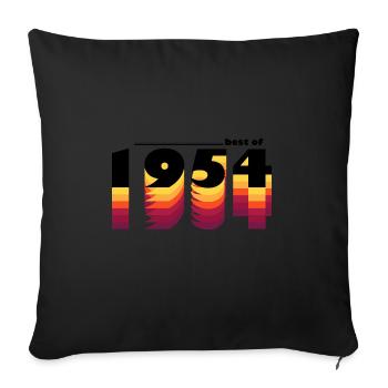 Best of 1954, 71st Birthday Party, Timeless - Sofa pillowcase 17,3'' x 17,3'' (45 x 45 cm) - black - Front