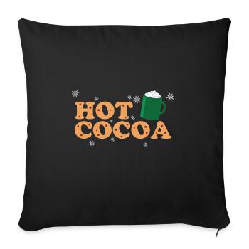 Cadeaux de Noël Noël - Housse de coussin décorative 45 x 45 cm - noir - Devant