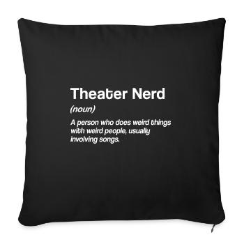 Actrice Drame Broadway Musical Theater - Housse de coussin décorative 45 x 45 cm - noir - Devant