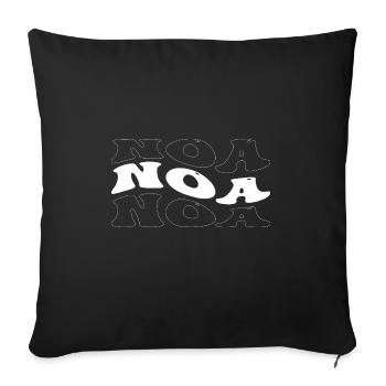 Funny Noa Groovy 4 Men Women Cool Noa Tie Dye - Sofa pillowcase 17,3'' x 17,3'' (45 x 45 cm) - black - Front