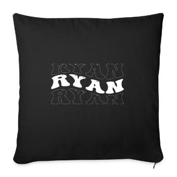 Lustig Ryan Groovy 4 Männer Frauen Cool Ryan Batiken - Sofakissenbezug 45 x 45 cm - Schwarz - Vorne