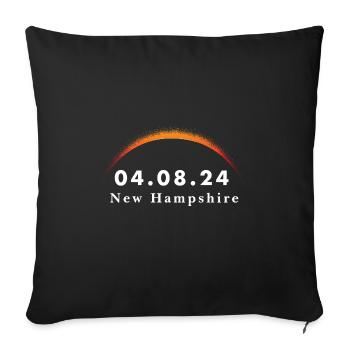 Total Solar Eclipse Path of Totality New - Sofakissenbezug 45 x 45 cm - Schwarz - Vorne