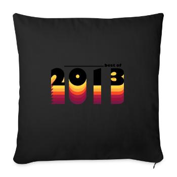 Vintage Bold Tribute to 2013 - Celebrate 12th - Sofa pillowcase 17,3'' x 17,3'' (45 x 45 cm) - black - Front