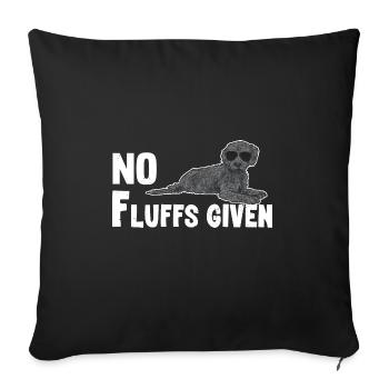 Labradoodle Dog - Sofa pillowcase 17,3'' x 17,3'' (45 x 45 cm) - black - Front