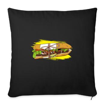 Vietnam Viet Banh Mi Bread Vietnamese I Gift - Sofa pillowcase 17,3'' x 17,3'' (45 x 45 cm) - black - Front