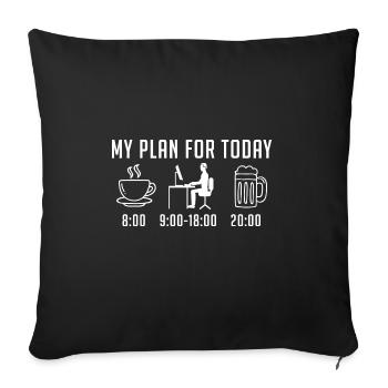 Codeur Développeur Programmeur Codage informatique informatique - Housse de coussin décorative 45 x 45 cm - noir - Devant