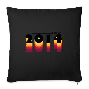 Best of 2014, 11. Geburtstagsparty, zeitlos - Sofakissenbezug 45 x 45 cm - Schwarz - Vorne