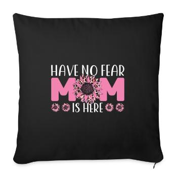 mother mum mom mum Geschenk - Sofakissenbezug 45 x 45 cm - Schwarz - Vorne