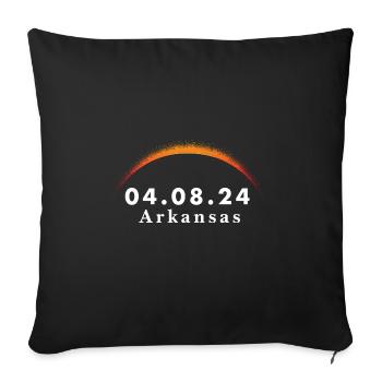 Total Solar Eclipse Path of Totality Arkansas - Sofakissenbezug 45 x 45 cm - Schwarz - Vorne