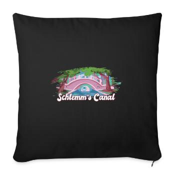 Funny Optometrist Quote Schlemm's Canal Eyeball - Sofa pillowcase 17,3'' x 17,3'' (45 x 45 cm) - black - Front