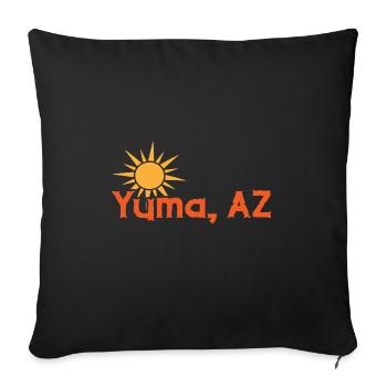Sunset Yuma Arizona Experience - Sofa pillowcase 17,3'' x 17,3'' (45 x 45 cm) - black - Front