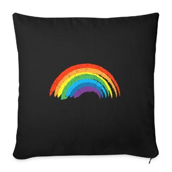Drôle gay Pride Lesbian Pride Ok To Be Gay - Housse de coussin décorative 45 x 45 cm - noir - Devant
