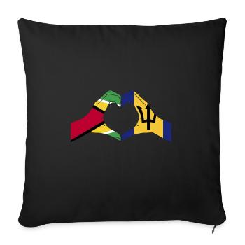 Guyana Flag Guyanese Guyana - Sofa pillowcase 17,3'' x 17,3'' (45 x 45 cm) - black - Front