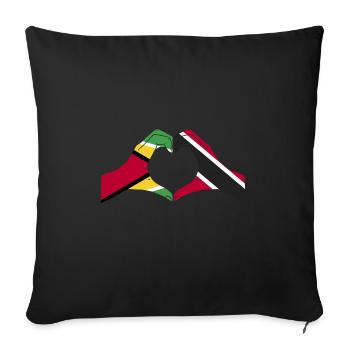 Guyana Flag Guyanese Guyana - Sofa pillowcase 17,3'' x 17,3'' (45 x 45 cm) - black - Front