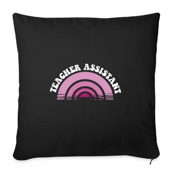 Substitute Teacher Teacher Assistant School - Sofakissenbezug 45 x 45 cm - Schwarz - Vorne