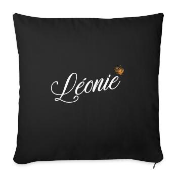 Leonie Nom pour les femmes Enfants Bambins - Leonie Last - Housse de coussin décorative 45 x 45 cm - noir - Devant